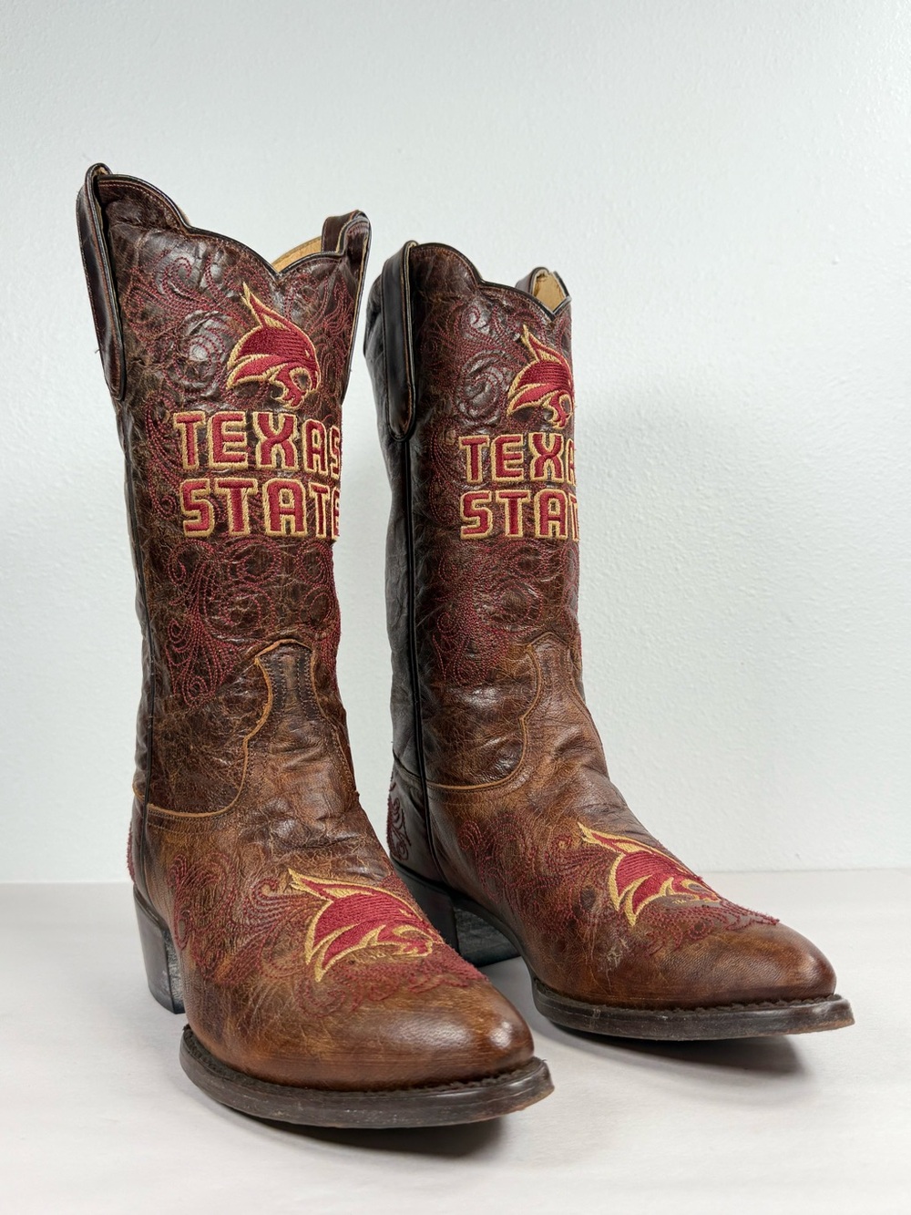 Women’s Gameday Western Boots Size 8.5 Texas State University Bobcats Spirit